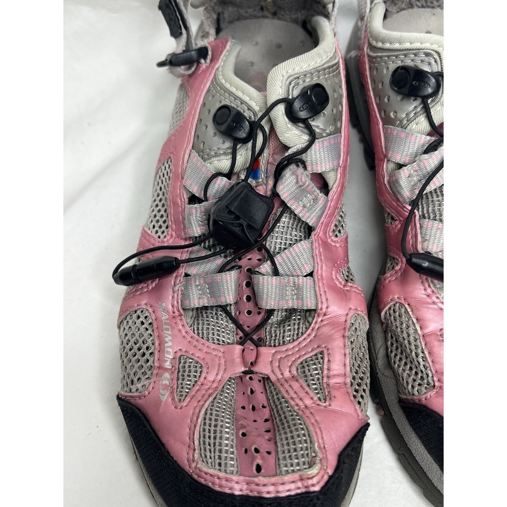 Salomon Women's Water Shoes Pink Mesh Quick-Lace US 8 Camping Hiking 643001 - Picture 2 of 10